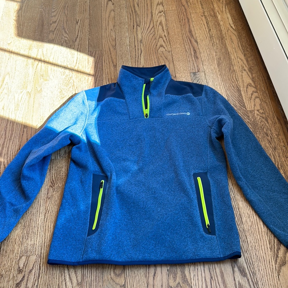 Blue Vineyard Vines quart zip